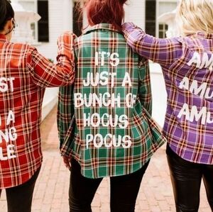 Hocus Pocus Flannel Shirt for Adults by Cakeworthy – Winifred Size XL